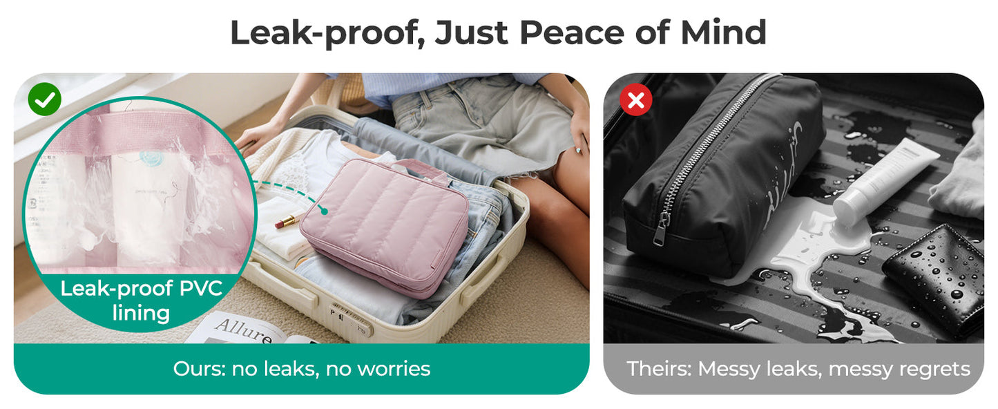Extra-Large Hanging Travel Toiletry Bag | Four-Tier Clear Compartments, 360° Swivel Hook, and Leak-Resistant PVC Lining