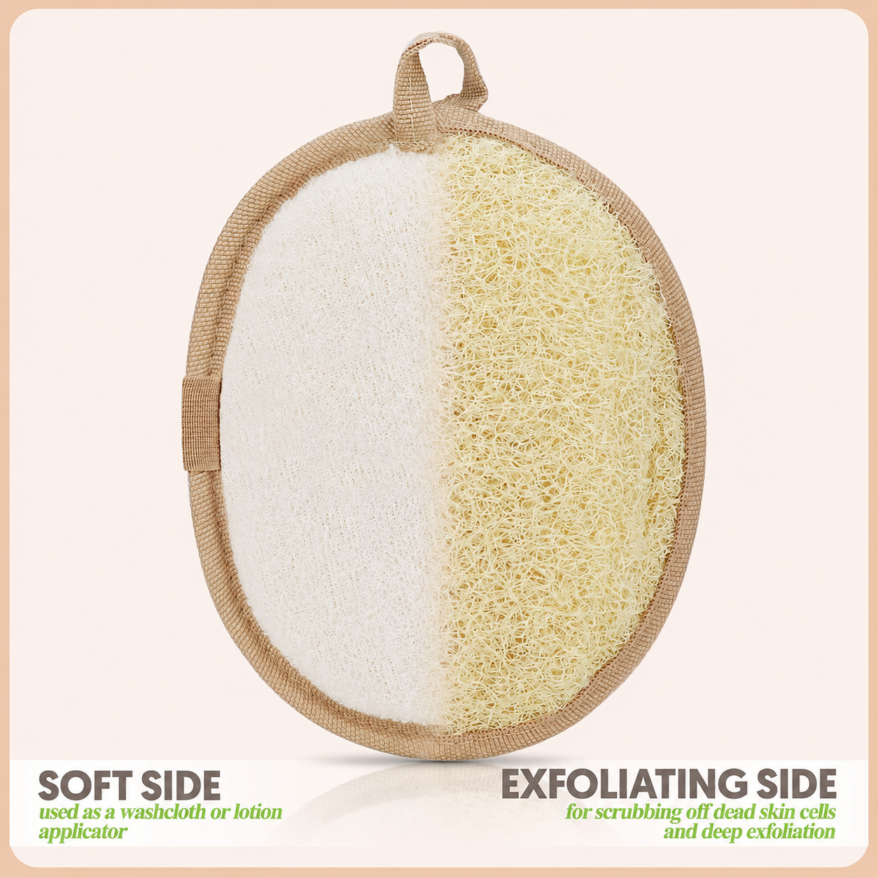 Natural Loofah Exfoliating Bath Sponge