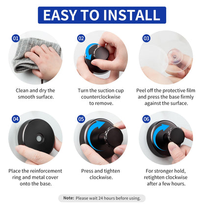 No Drill Waterproof Shower Hooks for Bathroom