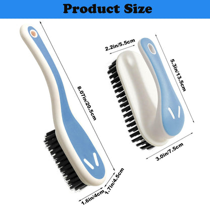 Soft Bristle Scrub Cleaning Brush Stain Remover Brush Fabric Cleaning Brush Laundry Brush Small Scrub Brush Cleaner Household Cleaning Brushes for Carpet, Clothes, Bathroom,Sneaker