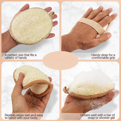 Natural Loofah Exfoliating Bath Sponge