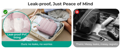 Extra-Large Hanging Travel Toiletry Bag | Four-Tier Clear Compartments, 360° Swivel Hook, and Leak-Resistant PVC Lining