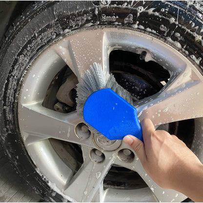 Wheel & Tire Brush for Car Rim, Soft Bristle Car Wash Brush