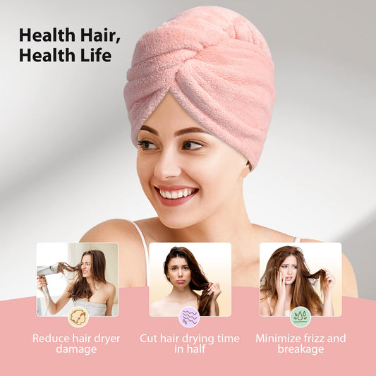 Microfiber Hair Towel for Women, Super Absorbent
