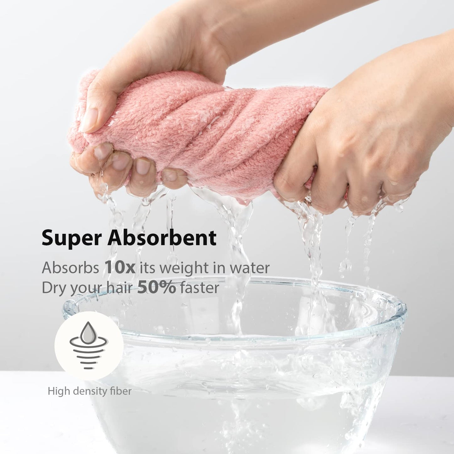 Microfiber Hair Towel for Women, Super Absorbent
