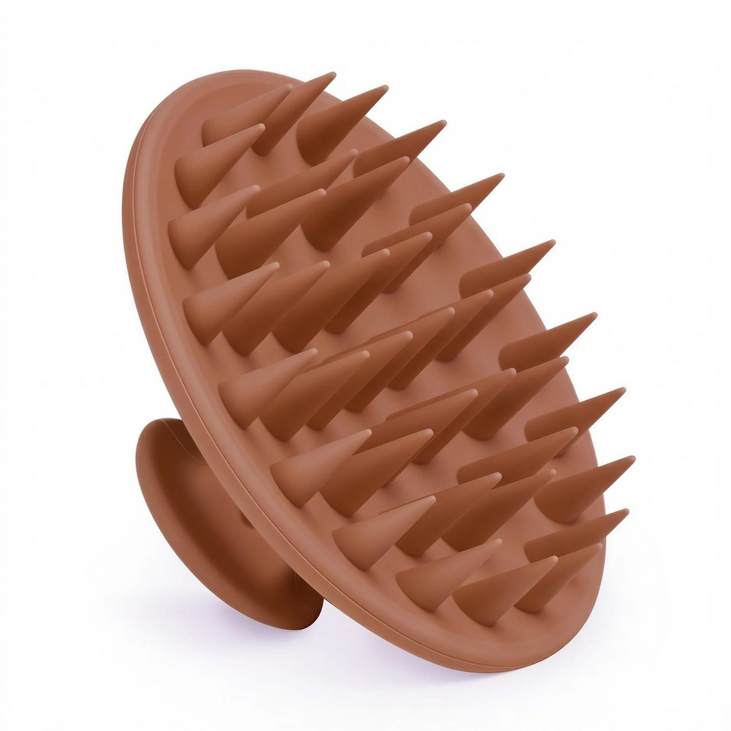 Silicone Scalp Massager Shampoo Brush, Scalp Brush for Hair Growth & Dandruff Removal, Hair Scrubber Scalp Stimulator Exfoliator Brush with Soft Bristles for Wet Dry Scalp Care (Brown) Visit the Meartchy Store