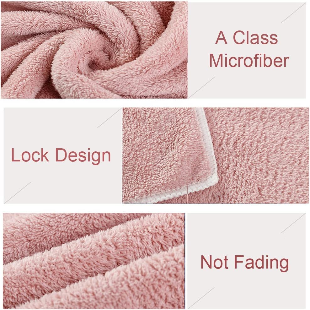 Microfiber Hair Drying Cap, Ultra‑Soft & Super Absorbent, Quick‑Dry Hair Wrap Shower Cap for Girls & Women