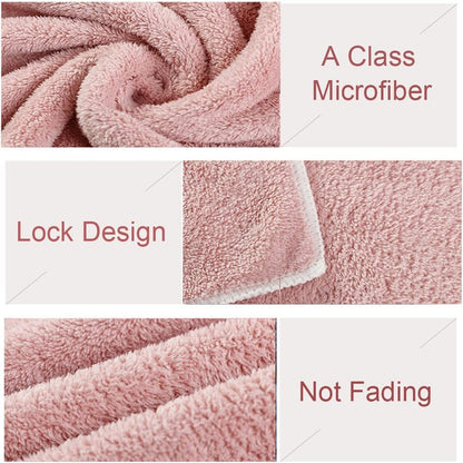 Microfiber Hair Drying Cap, Ultra‑Soft & Super Absorbent, Quick‑Dry Hair Wrap Shower Cap for Girls & Women