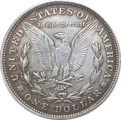 Reverse of a dollar coin shown in source listing; authenticity not independently verified