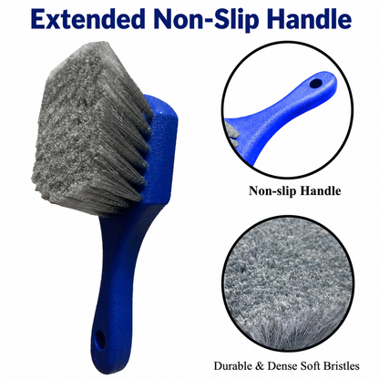 Wheel & Tire Brush for Car Rim, Soft Bristle Car Wash Brush