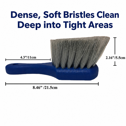 Wheel & Tire Brush for Car Rim, Soft Bristle Car Wash Brush