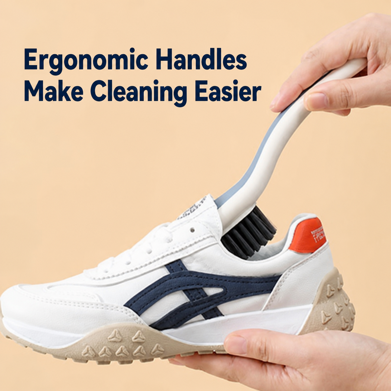 Soft Bristle Scrub Cleaning Brush Stain Remover Brush Fabric Cleaning Brush Laundry Brush Small Scrub Brush Cleaner Household Cleaning Brushes for Carpet, Clothes, Bathroom,Sneaker